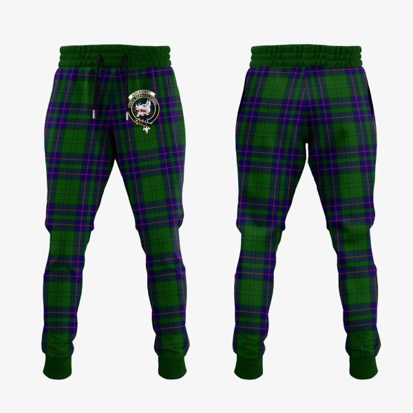 Lockhart Modern Tartan Crest Jogger Sweatpants Discount