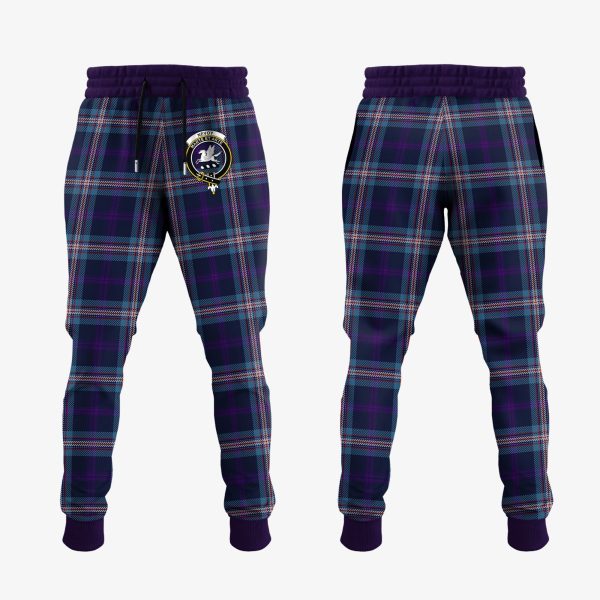 Nevoy Tartan Crest Jogger Sweatpants Online