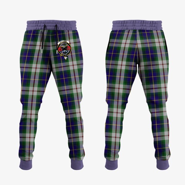 MacLeod Of Californian Tartan Crest Jogger Sweatpants on Sale