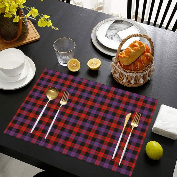 Brown Modern Tartan Placemat Online now - Image 3