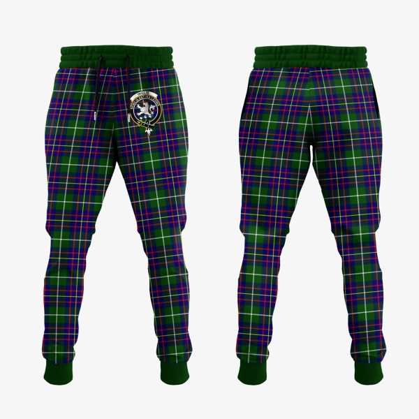 Inglis Modern Tartan Crest Jogger Sweatpants Cheap