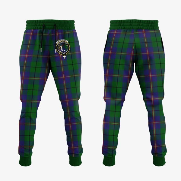 Carmichael Tartan Crest Jogger Sweatpants Cheap