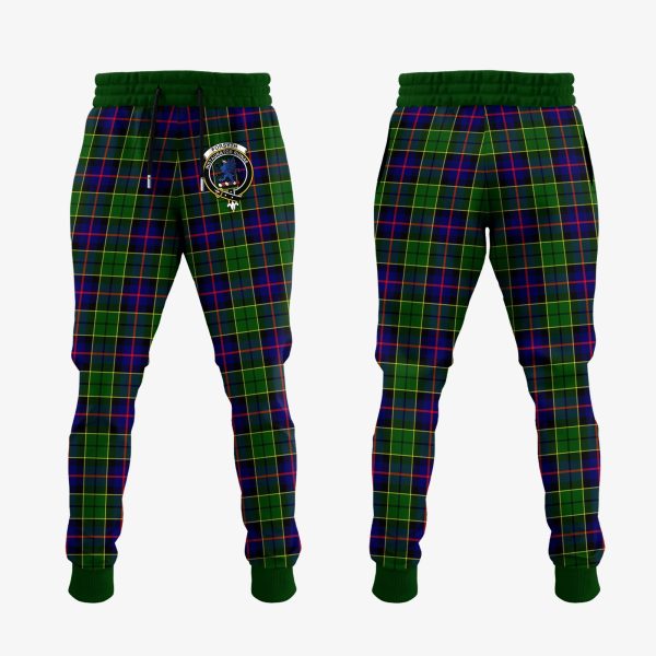 Forsyth Modern Tartan Crest Jogger Sweatpants Online Sale