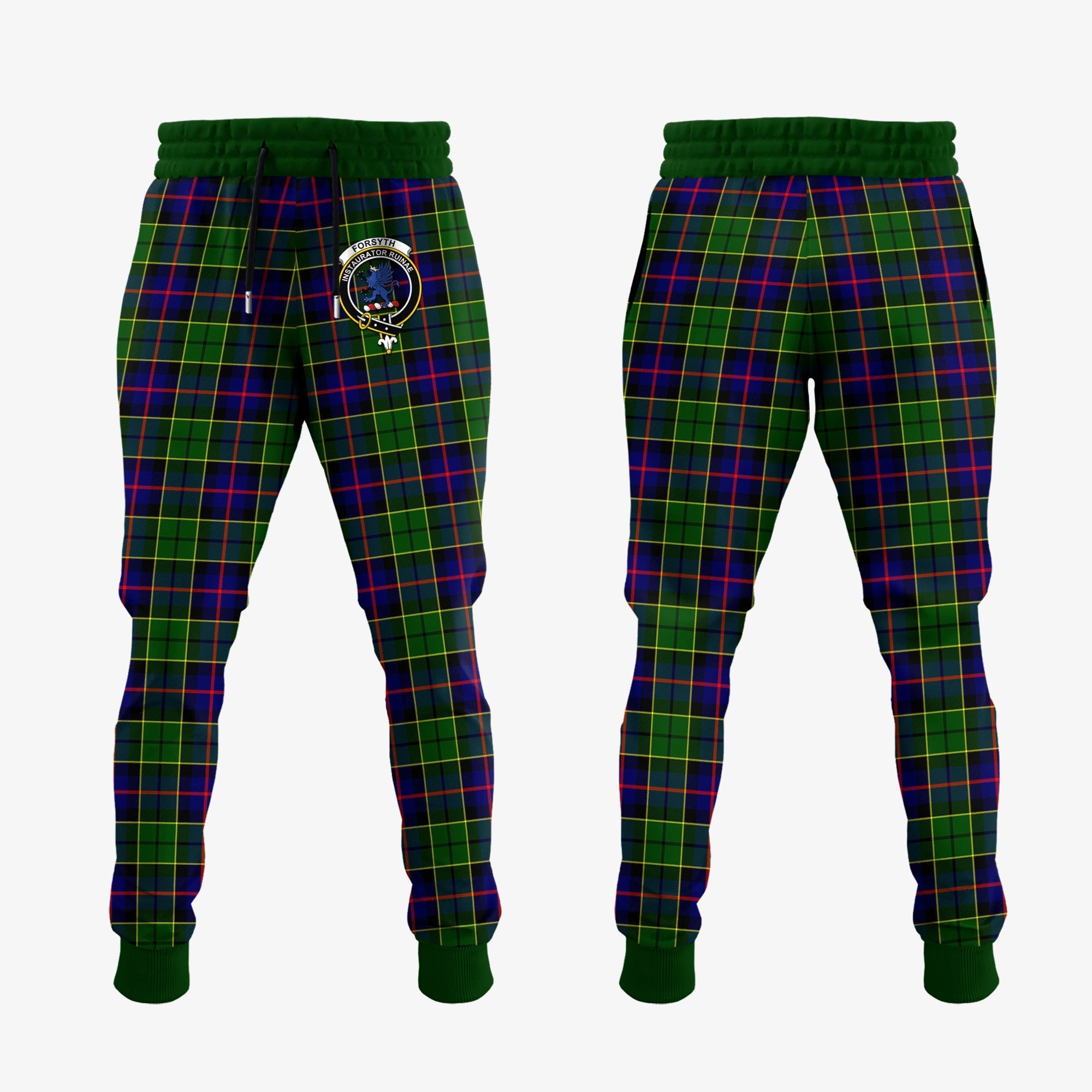 Forsyth Modern Tartan Crest Jogger Sweatpants Online Sale