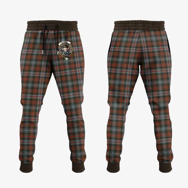 Murray Of Atholl Weathered Tartan Crest Jogger Sweatpants For Sale