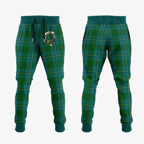 Irving Of Bonshaw Tartan Crest Jogger Sweatpants Online now