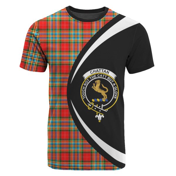 Chattan Tartan Crest T-shirt - Circle Style Online