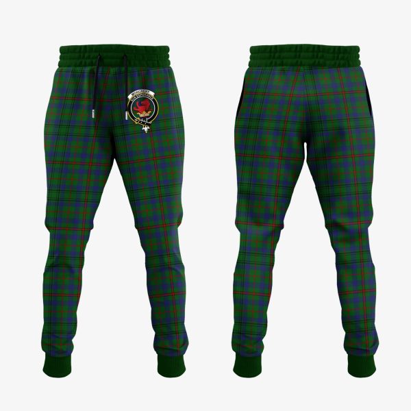 Moncrieff Of Atholl Tartan Crest Jogger Sweatpants For Cheap