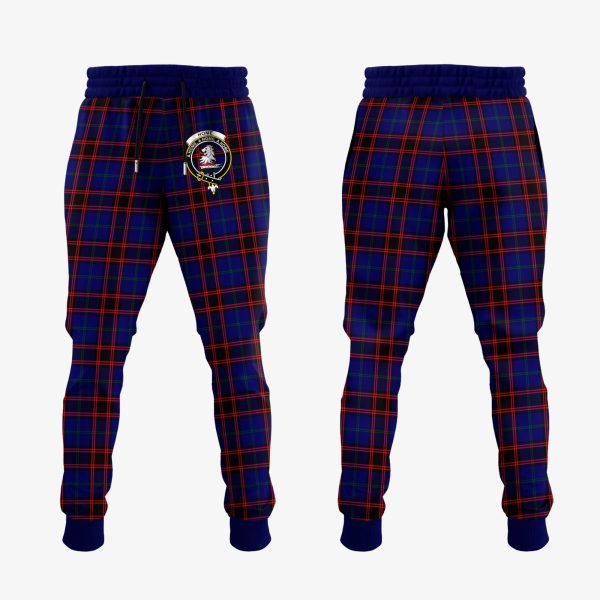 Home Modern Tartan Crest Jogger Sweatpants Discount