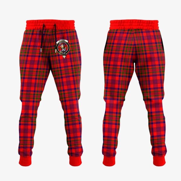 Murray Of Tulloch Modern Tartan Crest Jogger Sweatpants Supply