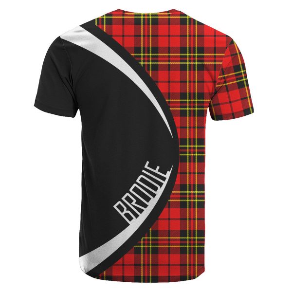 Brodie Modern Tartan Crest T-shirt - Circle Style Online Hot Sale - Image 2