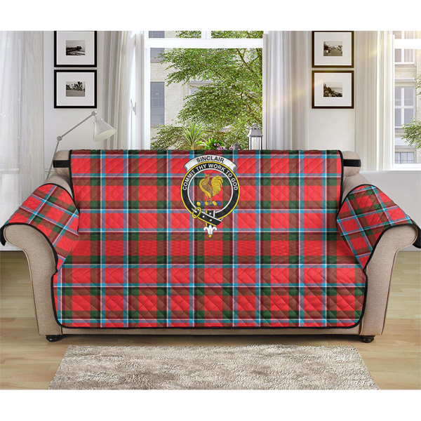 Sinclair Modern Tartan Crest Sofa Protector on Sale - Image 3
