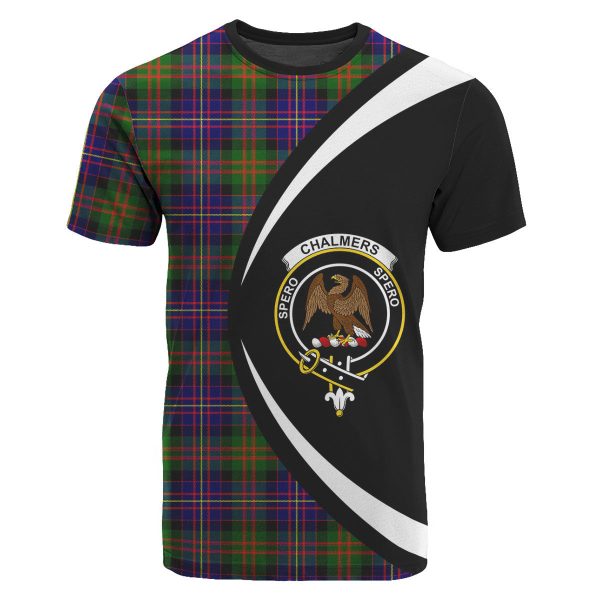 Chalmers (Balnacraig) Tartan Crest T-shirt - Circle Style Online Hot Sale