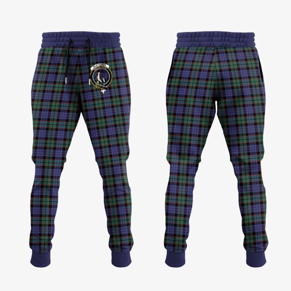 Fletcher Modern Tartan Crest Jogger Sweatpants Cheap