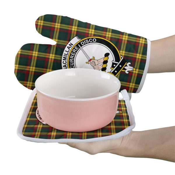 MacMillan Old Modern Tartan Crest Oven Mitt And Pot Holder (2 Oven Mitts + 1 Pot Holder) Online Sale - Image 2