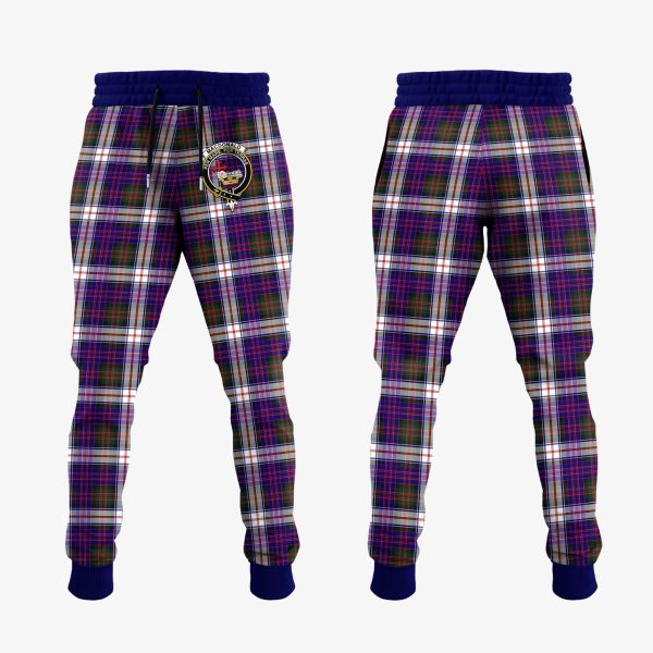 MacDonald Dress Modern Tartan Crest Jogger Sweatpants For Cheap