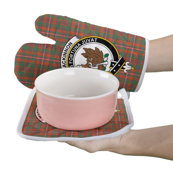 MacKinnon Ancient Tartan Crest Oven Mitt And Pot Holder (2 Oven Mitts + 1 Pot Holder) Online Sale - Image 2
