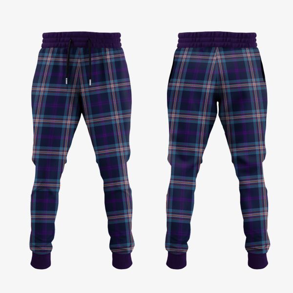 Nevoy Tartan Crest Jogger Sweatpants Online - Image 2