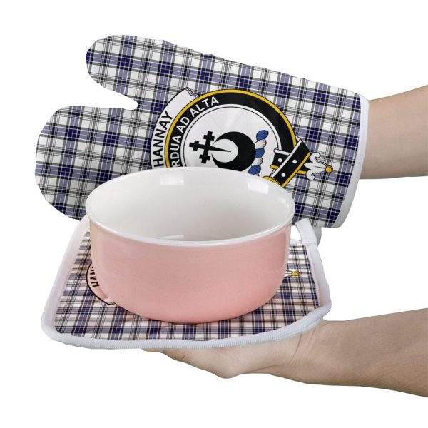 Hannay Modern Tartan Crest Oven Mitt And Pot Holder (2 Oven Mitts + 1 Pot Holder) Online Sale - Image 2
