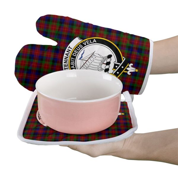 Tennant Tartan Crest Oven Mitt And Pot Holder (2 Oven Mitts + 1 Pot Holder) on Sale - Image 2