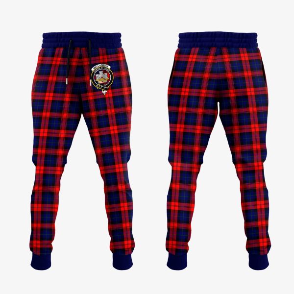 MacLachlan Modern Tartan Crest Jogger Sweatpants Online Hot Sale