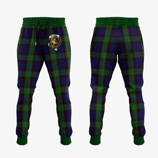 Nicolson Green Hunting Tartan Crest Jogger Sweatpants Supply