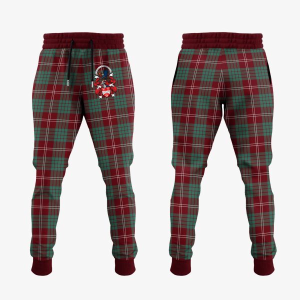 Crawford Modern Of NewZealand Tartan Crest Jogger Sweatpants Supply