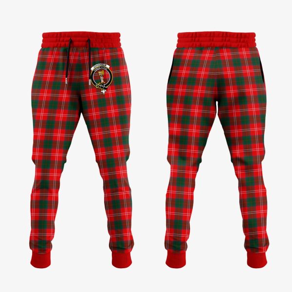 Chisholm Modern Tartan Crest Jogger Sweatpants Online Hot Sale