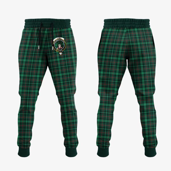 Ross Hunting Modern Tartan Crest Jogger Sweatpants Sale