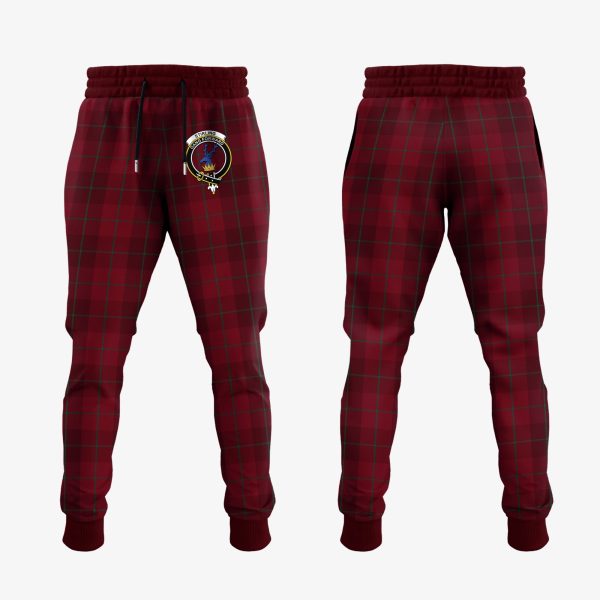 Stirling Of Keir Tartan Crest Jogger Sweatpants Online Sale