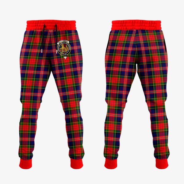 MacPherson Modern Tartan Crest Jogger Sweatpants on Sale
