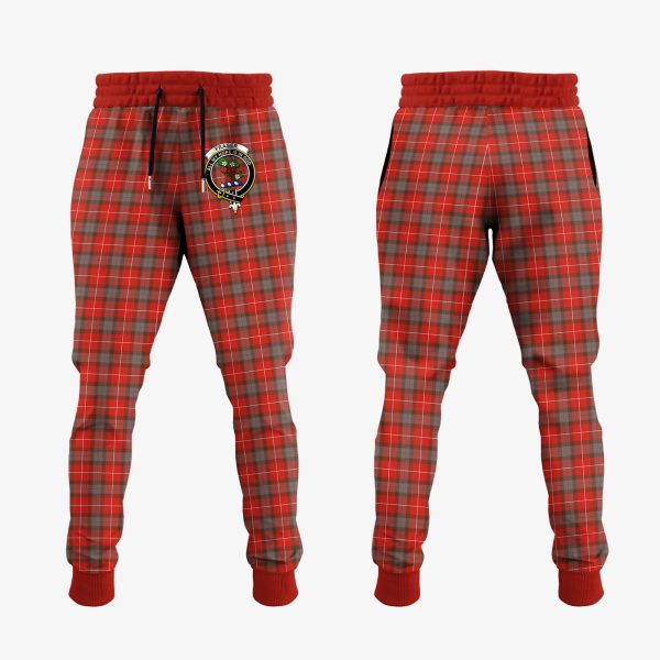 Fraser Weathered Tartan Crest Jogger Sweatpants Online Hot Sale
