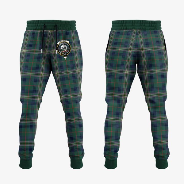 Kennedy Modern Tartan Crest Jogger Sweatpants For Discount