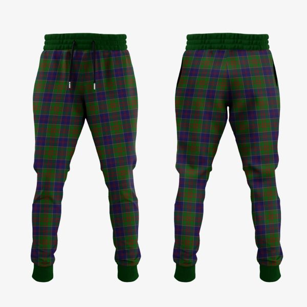 Stewart Of Appin Hunting Tartan Crest Jogger Sweatpants For Discount - Image 2