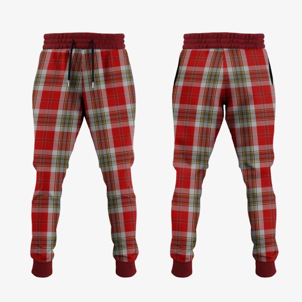 MacLean Of Duart Dress Red Tartan Crest Jogger Sweatpants Online now - Image 2