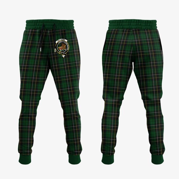 MacAlpin Tartan Crest Jogger Sweatpants For Sale