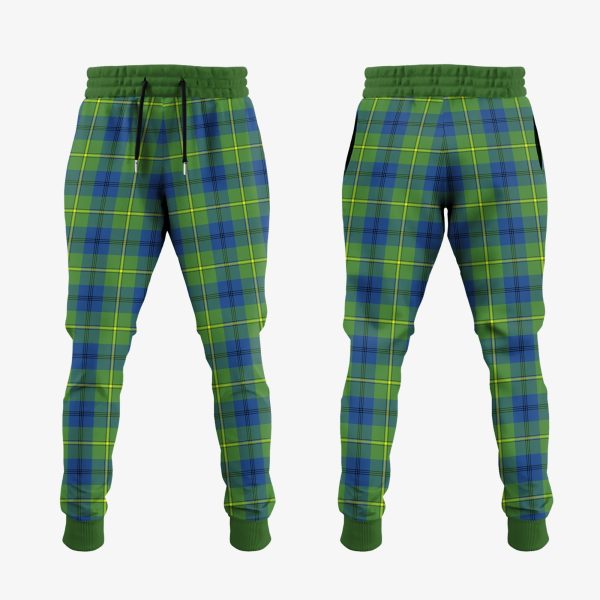 Johnstone Ancient Tartan Crest Jogger Sweatpants For Sale - Image 2
