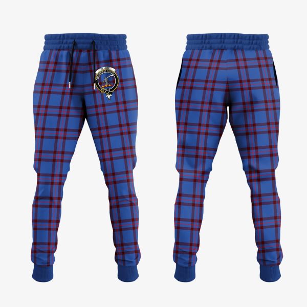 Elliot Modern Tartan Crest Jogger Sweatpants Supply