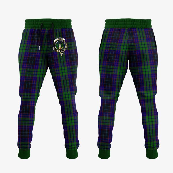 Lumsden Green Tartan Crest Jogger Sweatpants Online Hot Sale