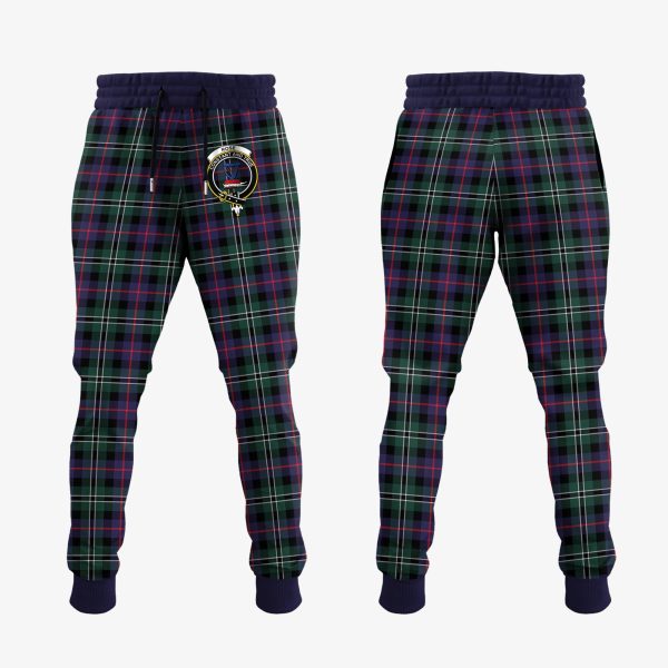 Rose Hunting Modern Tartan Crest Jogger Sweatpants Online Hot Sale