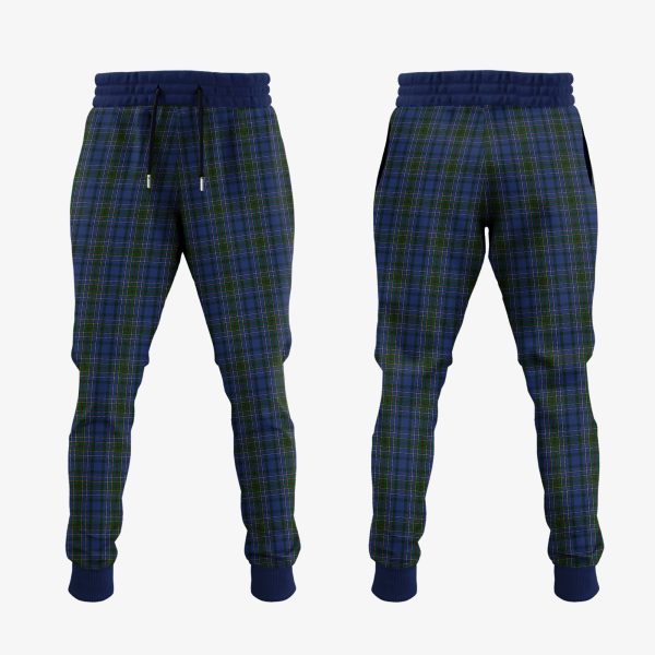 Cockburn Blue Tartan Crest Jogger Sweatpants Cheap - Image 2