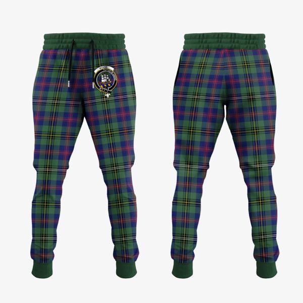 Wood Modern Tartan Crest Jogger Sweatpants For Discount