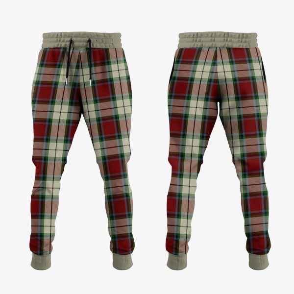 Rose White Dress Tartan Crest Jogger Sweatpants For Discount - Image 2