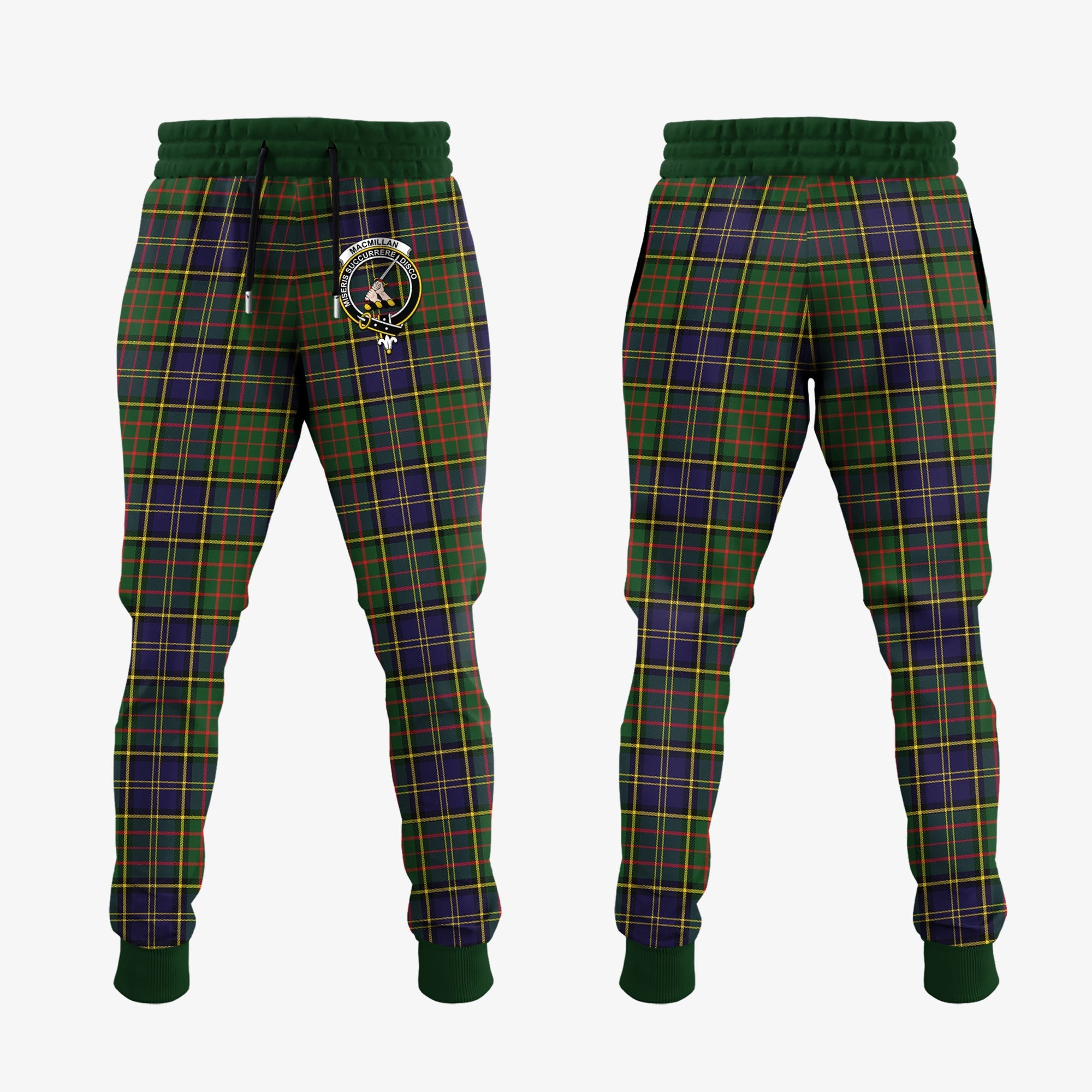 MacMillan Hunting Modern Tartan Crest Jogger Sweatpants For Discount
