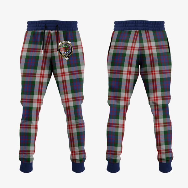 Fraser Red Dress Tartan Crest Jogger Sweatpants For Discount