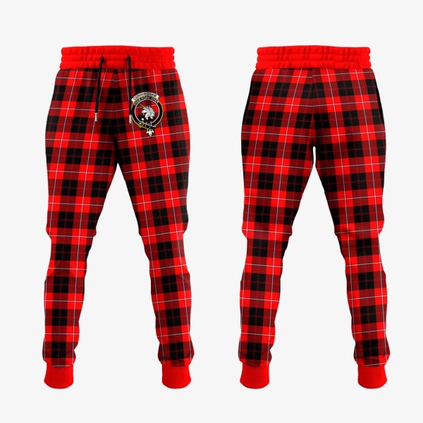 Cunningham Modern Tartan Crest Jogger Sweatpants Online now