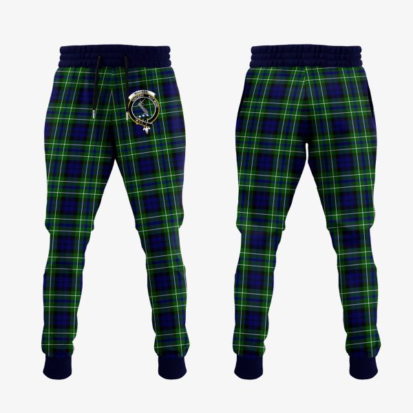MacNeil Of Colonsay Modern Tartan Crest Jogger Sweatpants Discount
