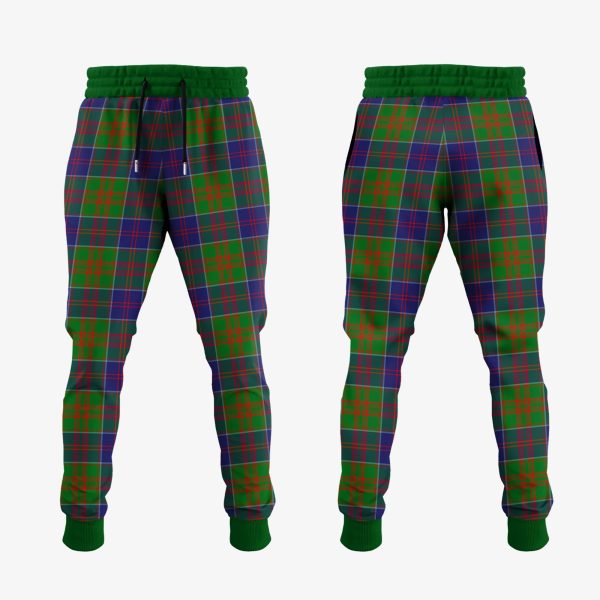 Stewart Of Appin Hunting Modern Tartan Crest Jogger Sweatpants Online Sale - Image 2