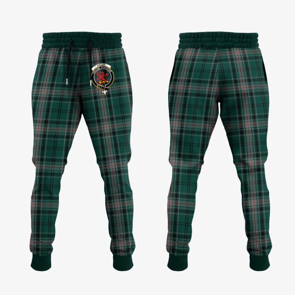 Kelly Of Sleat Hunting Tartan Crest Jogger Sweatpants Hot on Sale