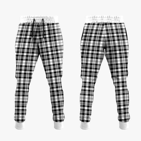 Scott Black White Tartan Crest Jogger Sweatpants Sale - Image 2
